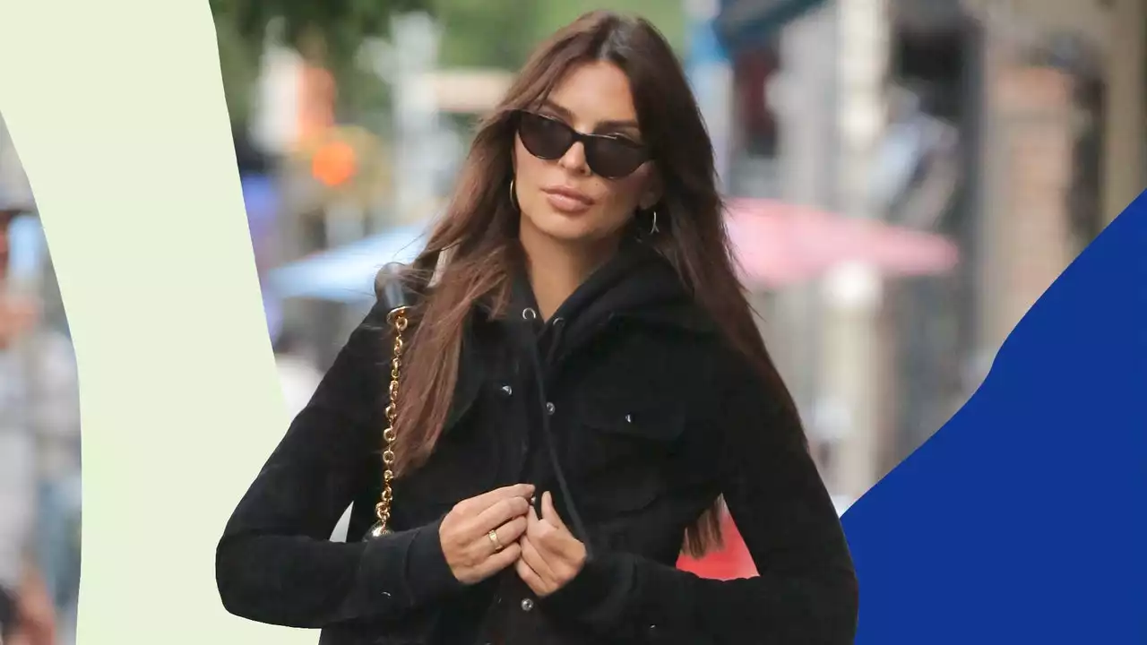 Emily Ratajkowski commences Ugg boot season in an ultra low-rise skirt