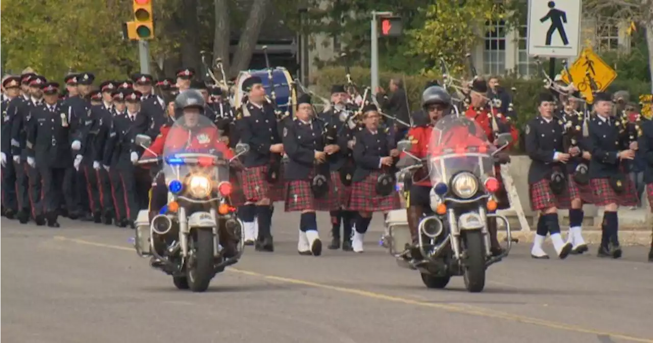 Memorial held for fallen police officers at Saskatchewan legislature