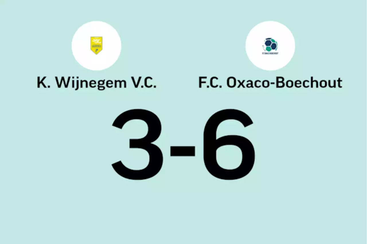 Oxaco-Boechout wint wedstrijd tegen Wijnegem B