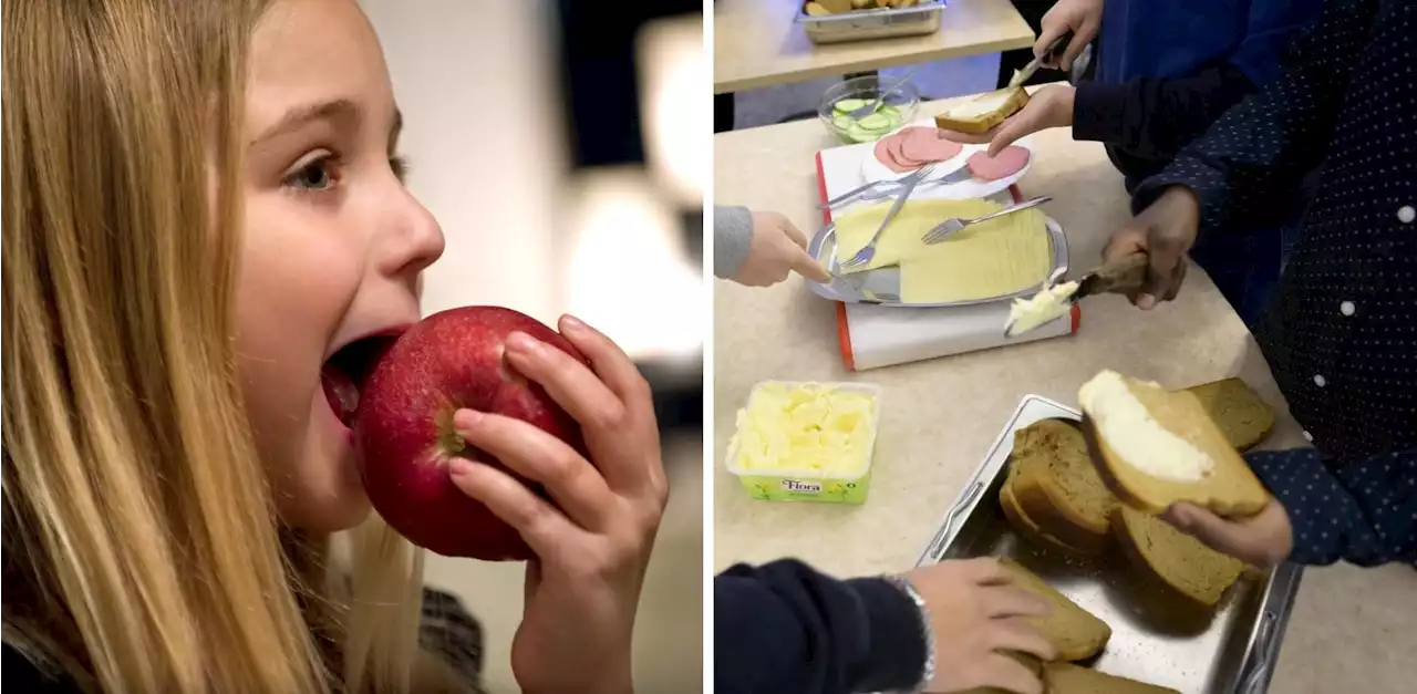 Notan för gratis frukt och frukost i skolan: 54 miljoner