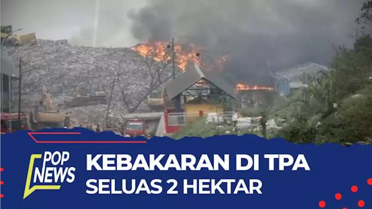 Dua Hektar TPA Sampah Putri Cempo Terbakar