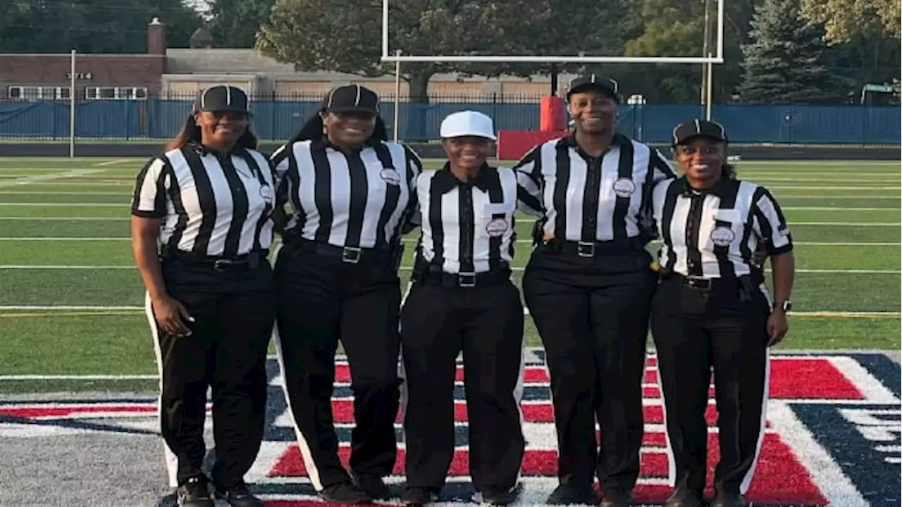 History made as all-female crew officiates prep football game