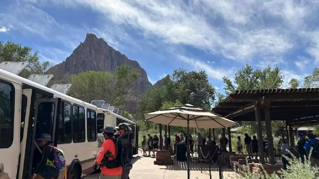 New, quieter electric shuttle buses improve 'the soundscape of the canyon' in Zion National Park