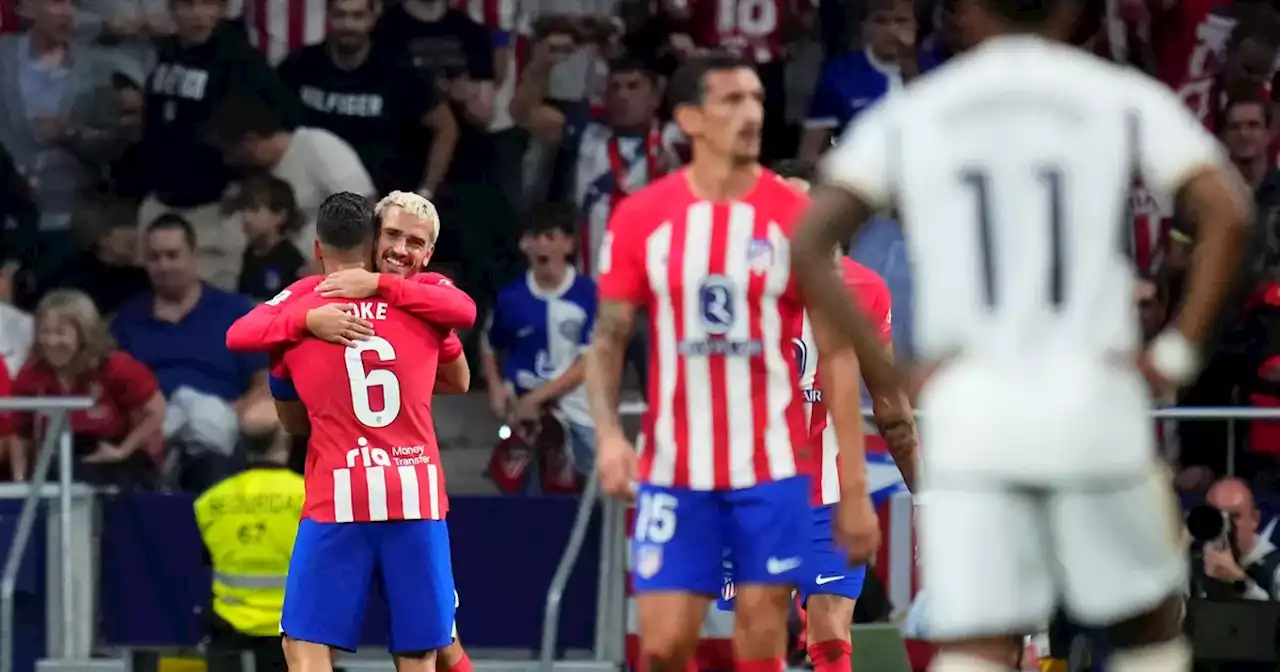 El Atlético del Cholo Simeone le ganó el derby al Real Madrid y lo bajó de la cima en España | Fútbol