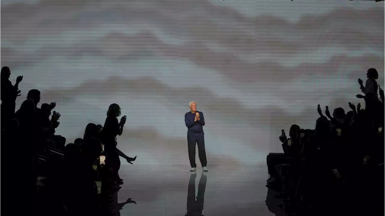 Giorgio Armani closes Milan Fashion Week with good vibes and familiar guests