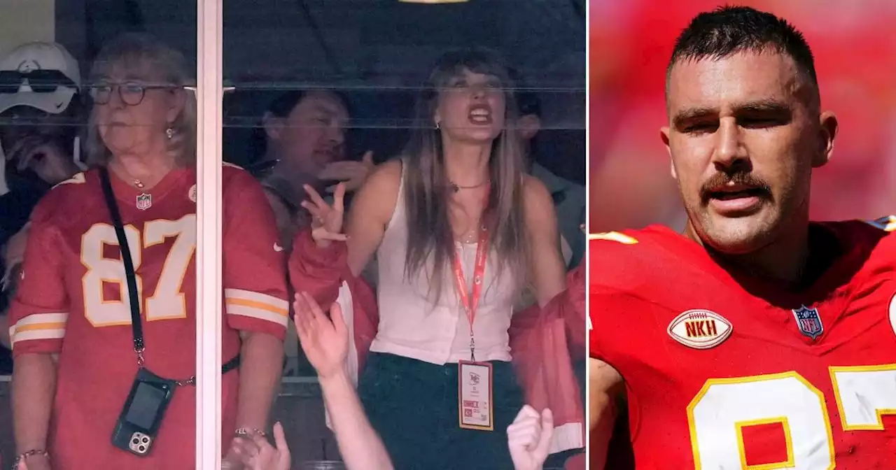 Taylor Swift fuels Travis Kelce rumours as she watches Chiefs game with his mum