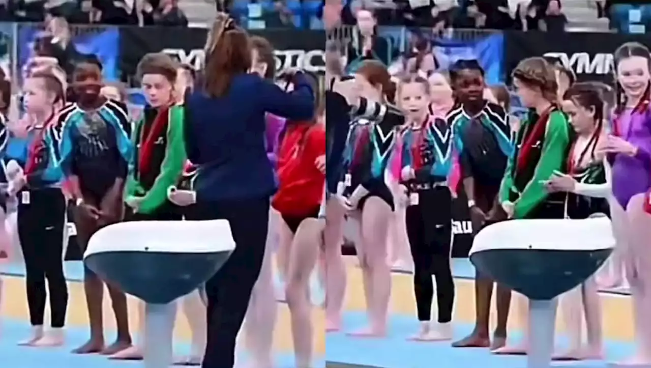 Niña sufre cruel acto de racismo en competencia de gimnasia