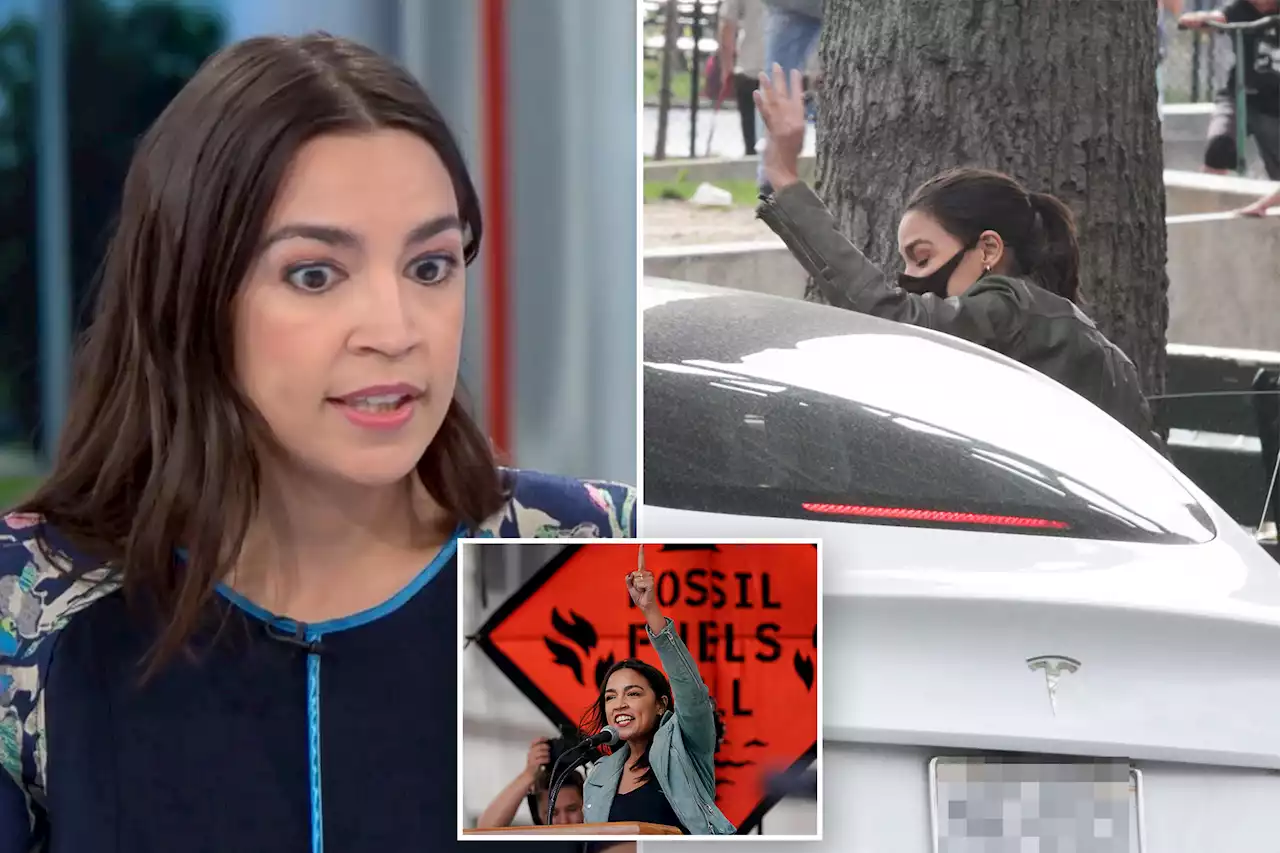 AOC questioned over non-union Tesla purchase as Detroit auto strikes hit 10-day mark