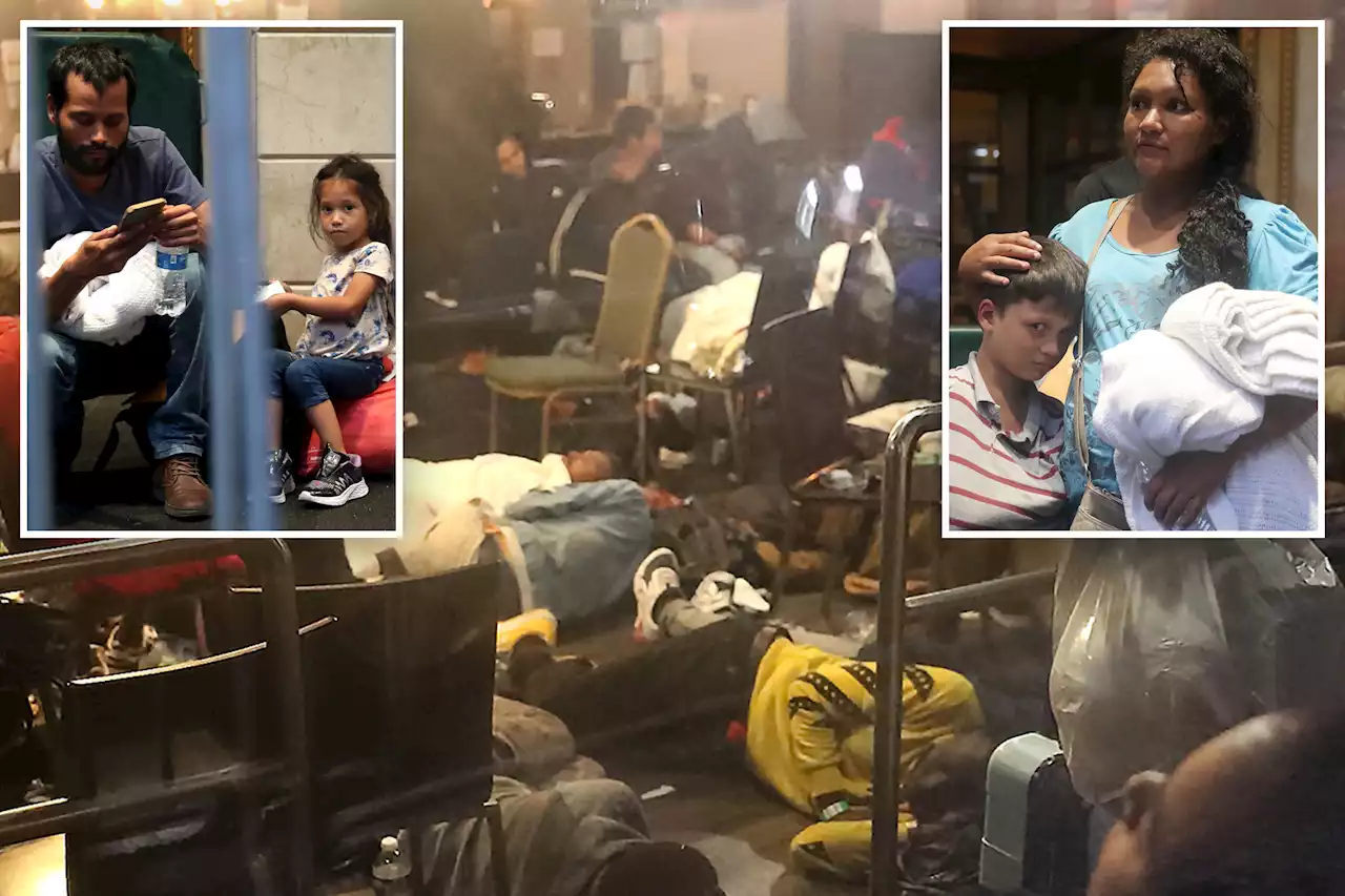 Migrants forced to sleep on floor at NYC’s Roosevelt Hotel shelter, as city hits deadline for stay limit