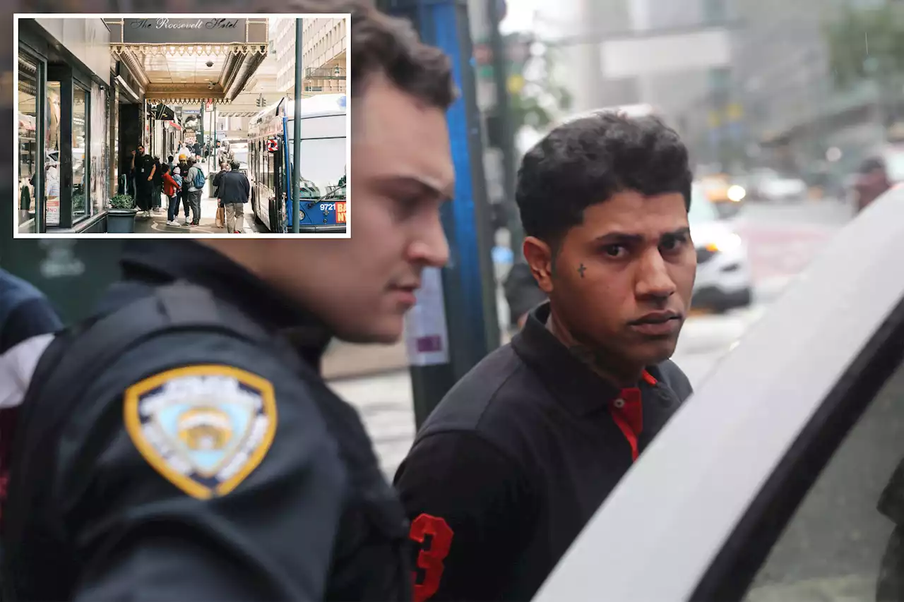 Two migrants busted in separate weekend assaults at NYC’s Roosevelt Hotel-turned-intake center