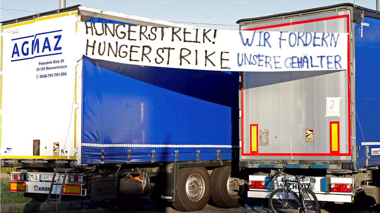 Hungerstreik der LKW-Fahrer vorbei – weil Arzt Alarm schlägt: „Situation ist lebensbedrohlich'