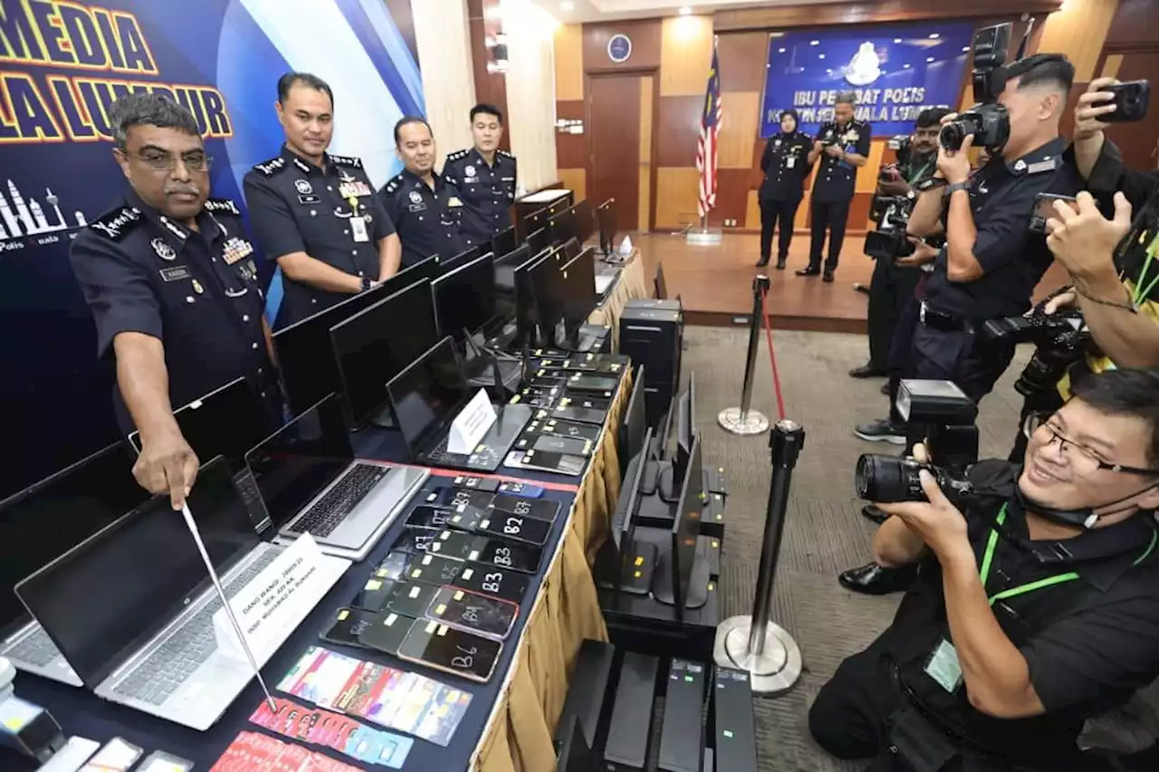 KL cops nab 155, bust eight scam call centres since Sept 4