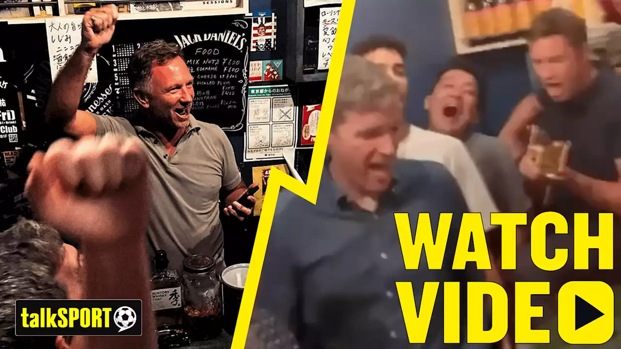 Christian Horner turns barman as Red Bull team sing 'Wonderwall' after Japanese Grand Prix