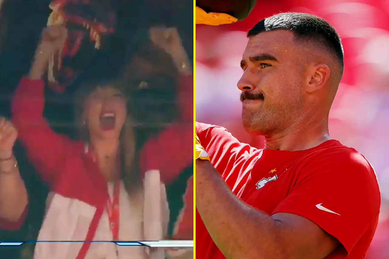 Taylor Swift spotted cheering on Kansas City Chiefs amid rumours she's dating Travis Kelce