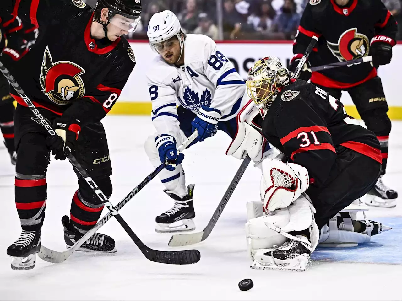 Nylander's initial steps at centre positive in Maple Leafs' pre-season opening loss in Ottawa