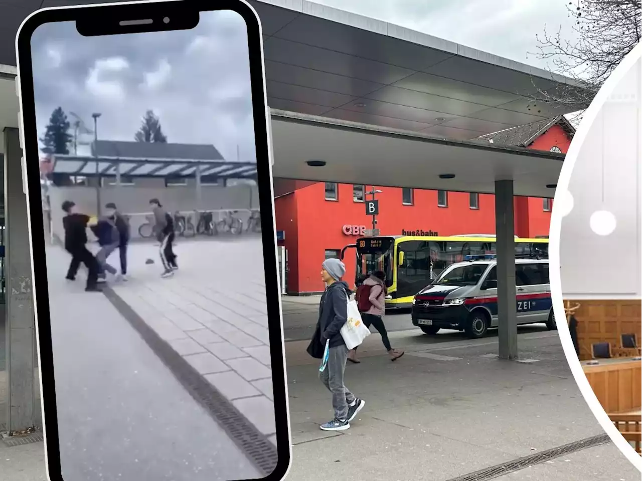 Drei Jugendliche wegen Messerattacke am Dornbirner Bahnhof vor Gericht