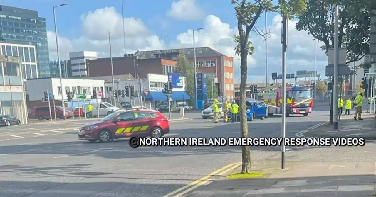 Live updates as emergency services attend collison in Belfast city centre