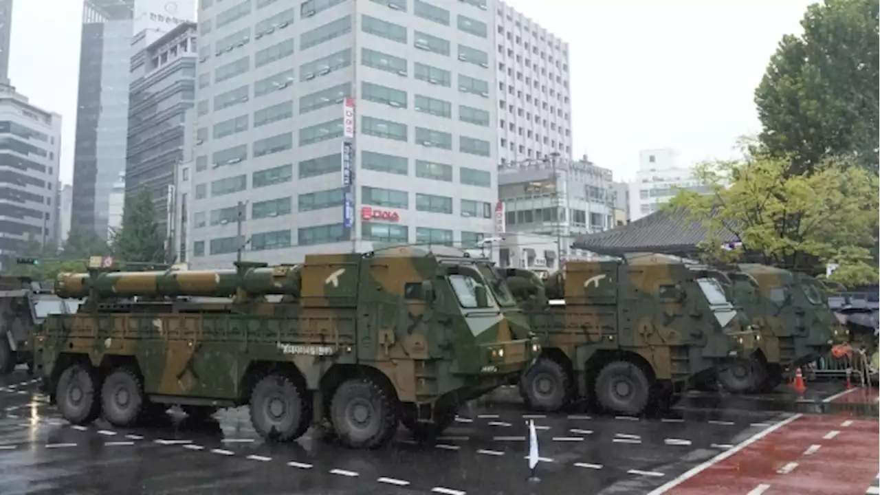 South Korea parades troops and powerful weapons in its biggest Armed Forces Day ceremony in years