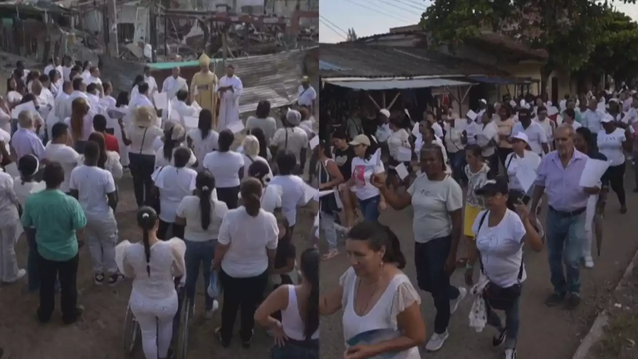 Marchas en el Cauca tras ataques de carrobomba en Timba y Jamundí