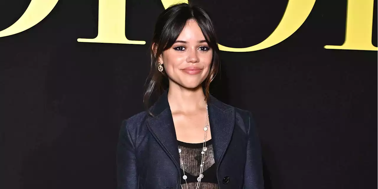 'Wednesday' Star Jenna Ortega Revives Dark Academia with a Pleated Skirt Suit