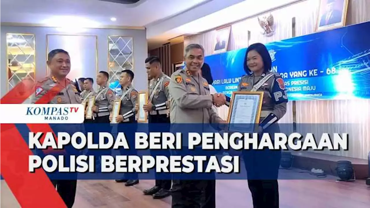 Berprestasi Dalam Tugas, Kapolda Sulut Beri Penghargaan Pada Sejumlah Anggota Polisi