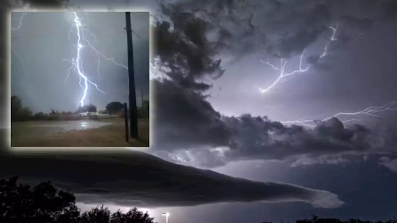 PHOTOS: Isolated storms, flashes of lightning seen around San Antonio area