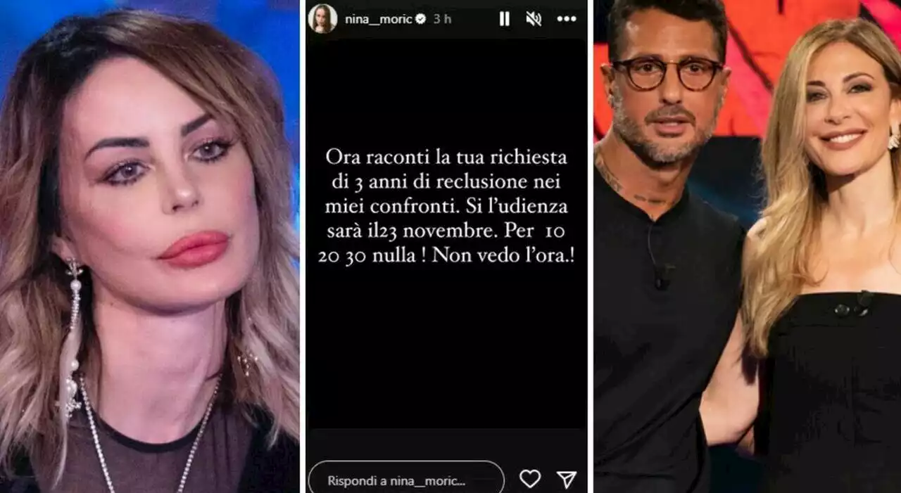 Nina Moric: «Fabrizio Corona vuole mandarmi in galera». Stoccata a Francesca Fagnani: «Le persone malvagie si sostengono a vicenda»