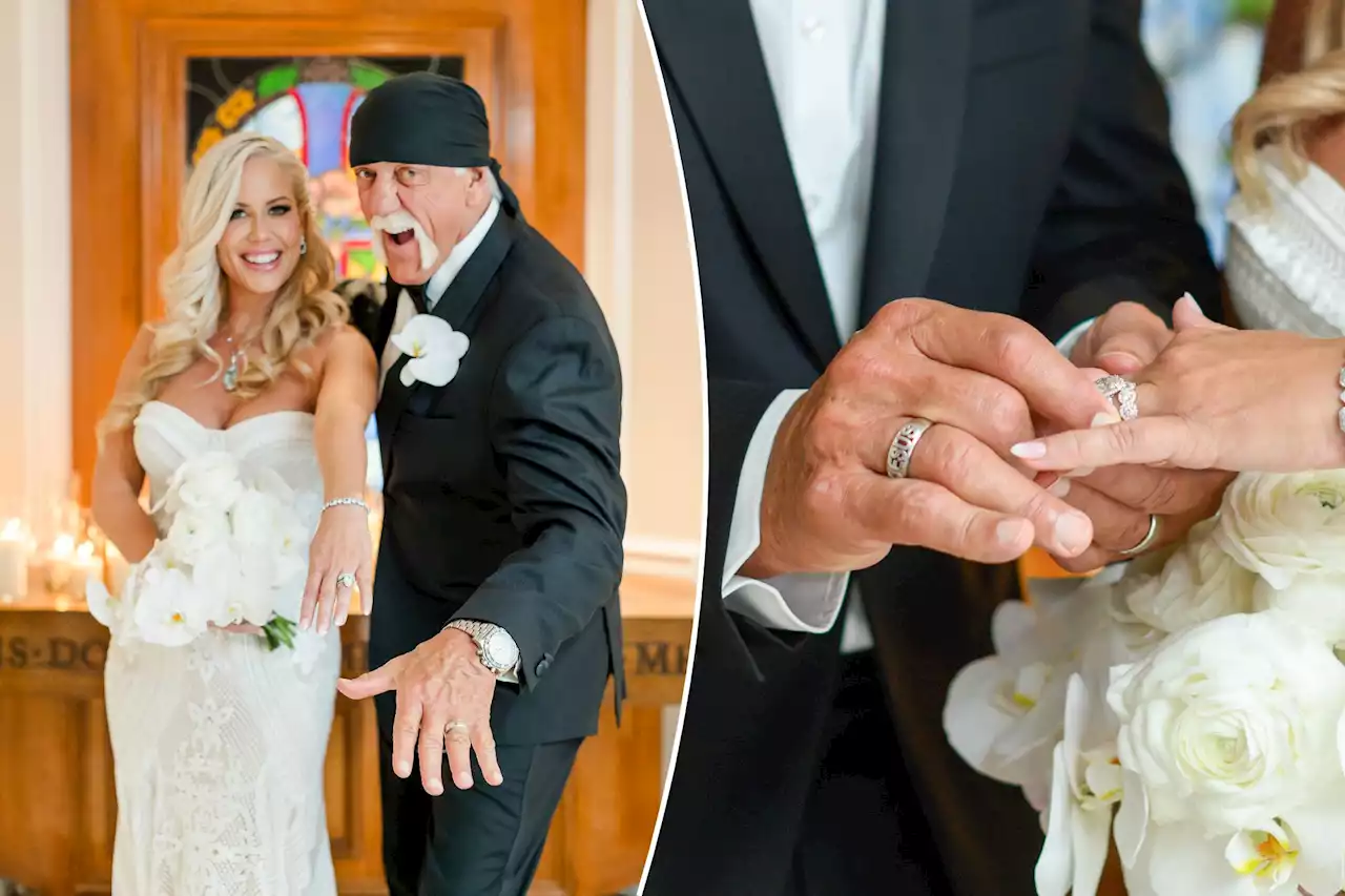 Hulk Hogan, wife Sky Daily show off $500,000 wedding rings