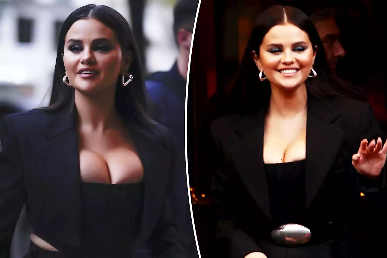 Selena Gomez flaunts killer curves in cropped corset during Paris outing