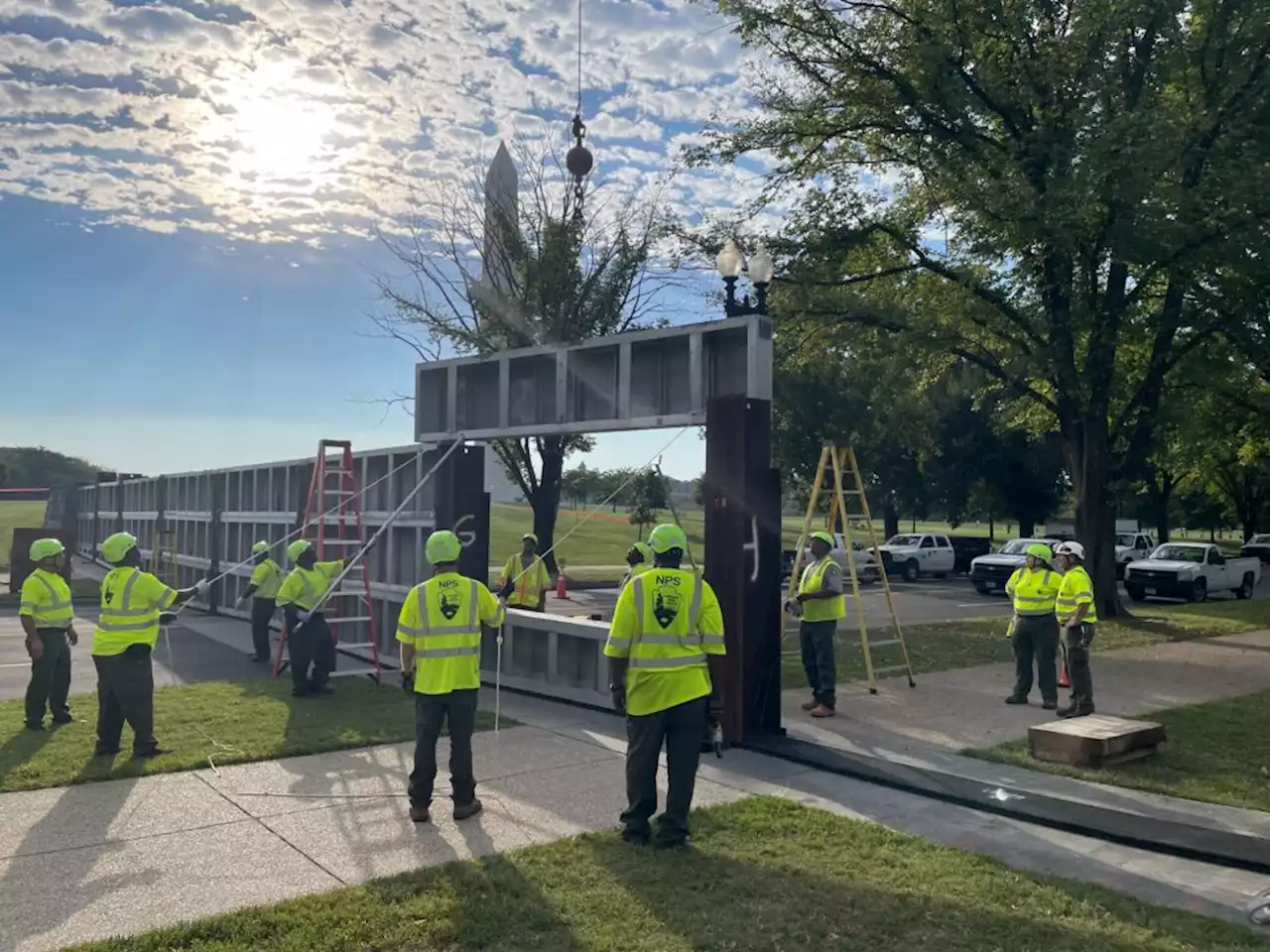 “annual test installation of the 17th Street levee” will close part of 17th tomorrow (Wed.)