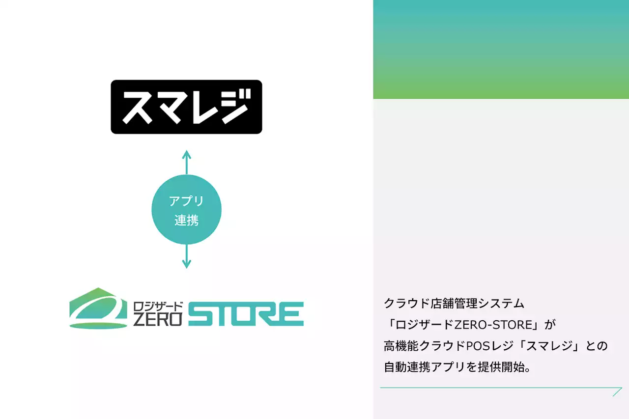 在庫管理特化型クラウド店舗管理システム「ロジザードZERO-STORE」が高機能クラウドPOSレジ「スマレジ」との自動連携アプリを提供開始