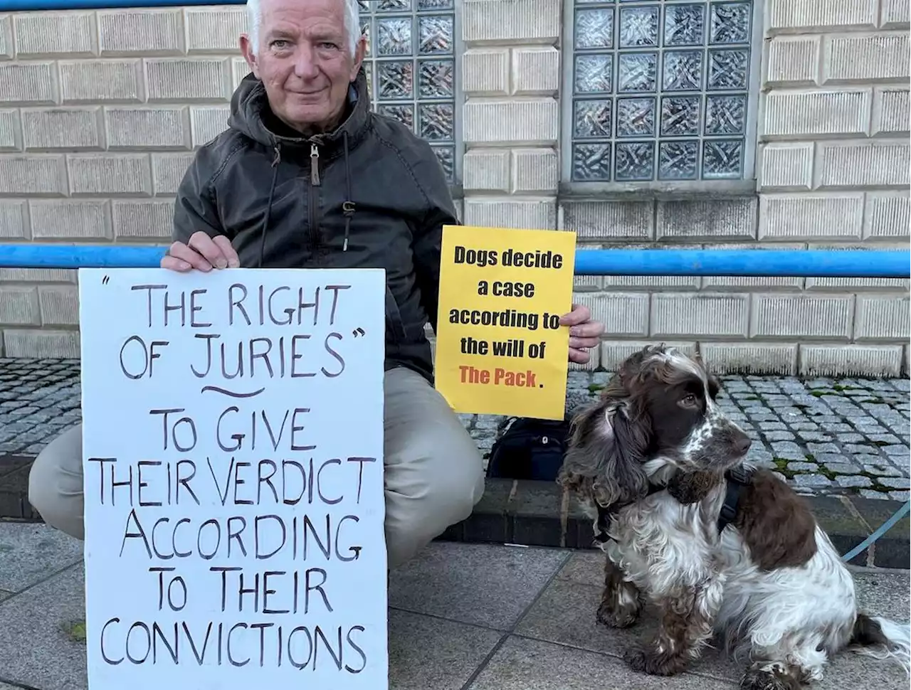 Shropshire campaigners join silent courts protest over the rights of juries