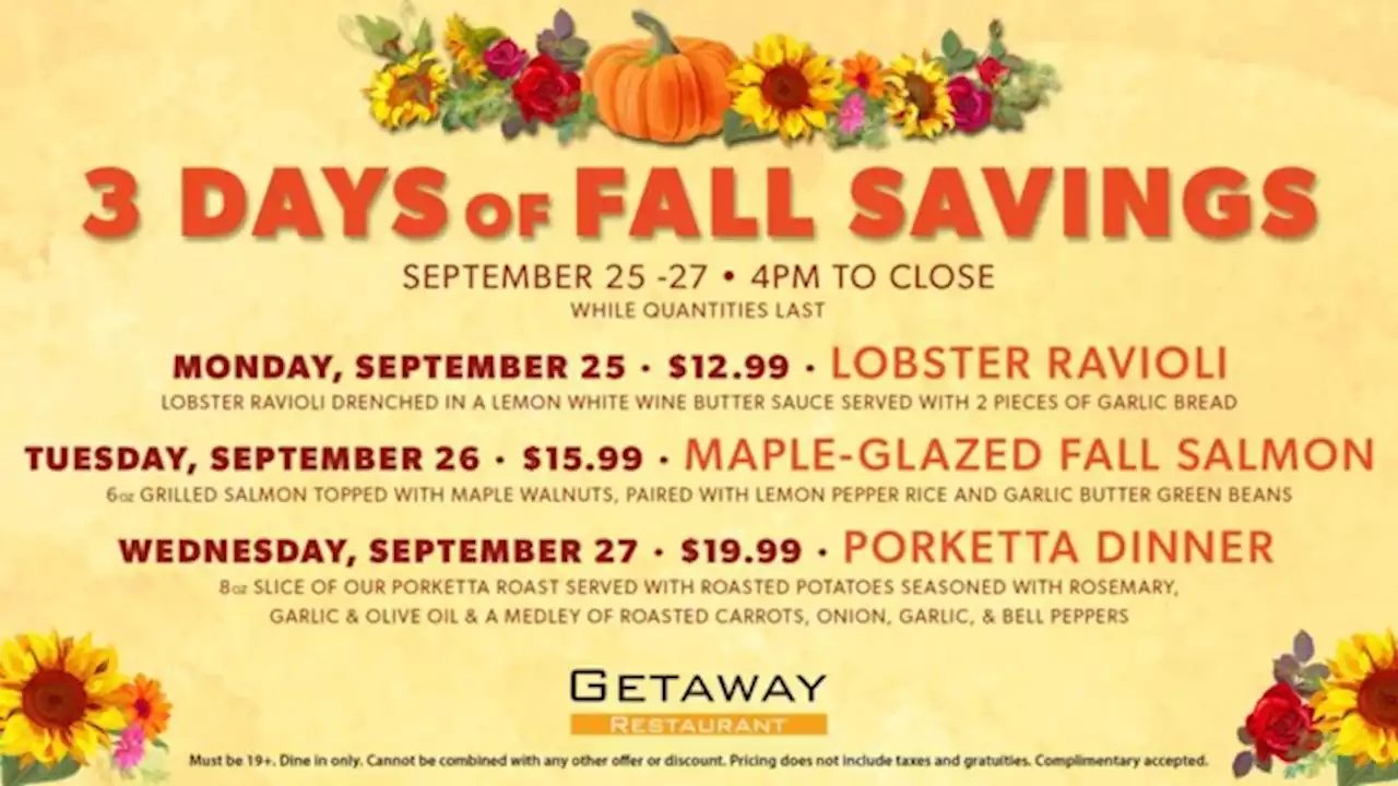 3 Days of Fall Savings - Sault Ste. Marie News