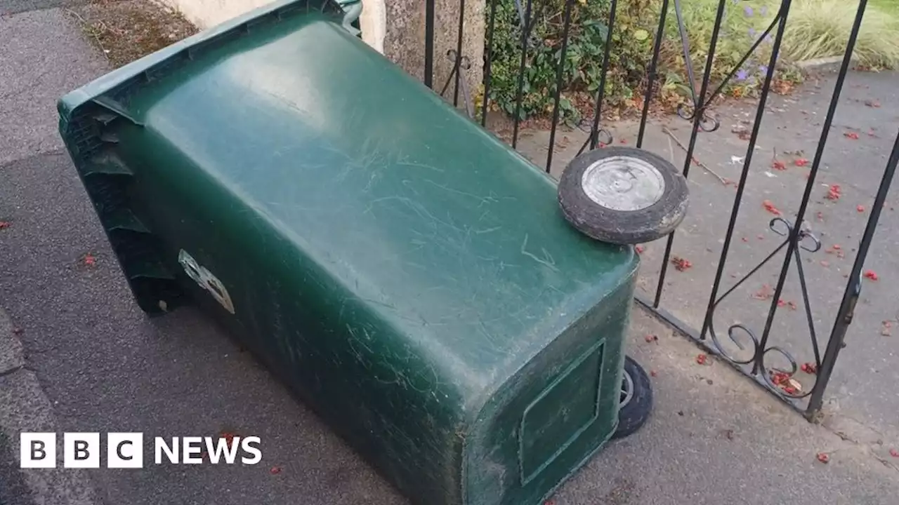 Bradford wheelie bins laid down for storm safety