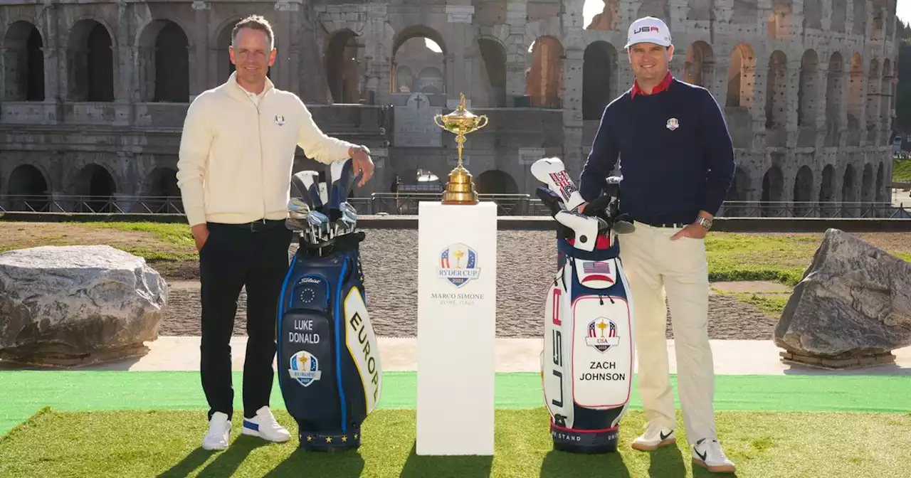 Ryder Cup tee times for this week's contest in Italy