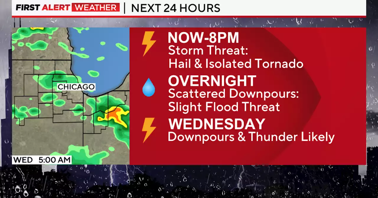 Chicago First Alert Weather: Severe weather risk persists into evening