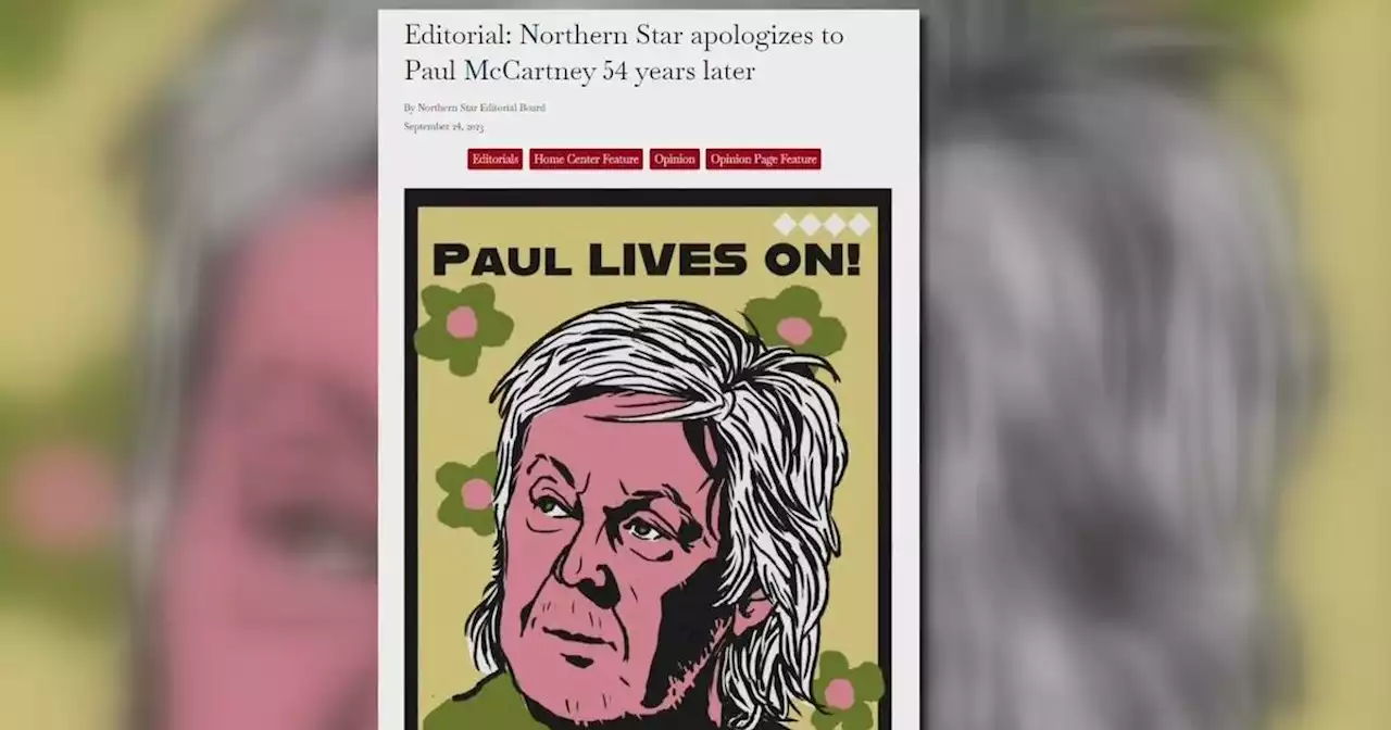 Illinois student newspaper retracts 1969 story on rumors of Paul McCartney's death