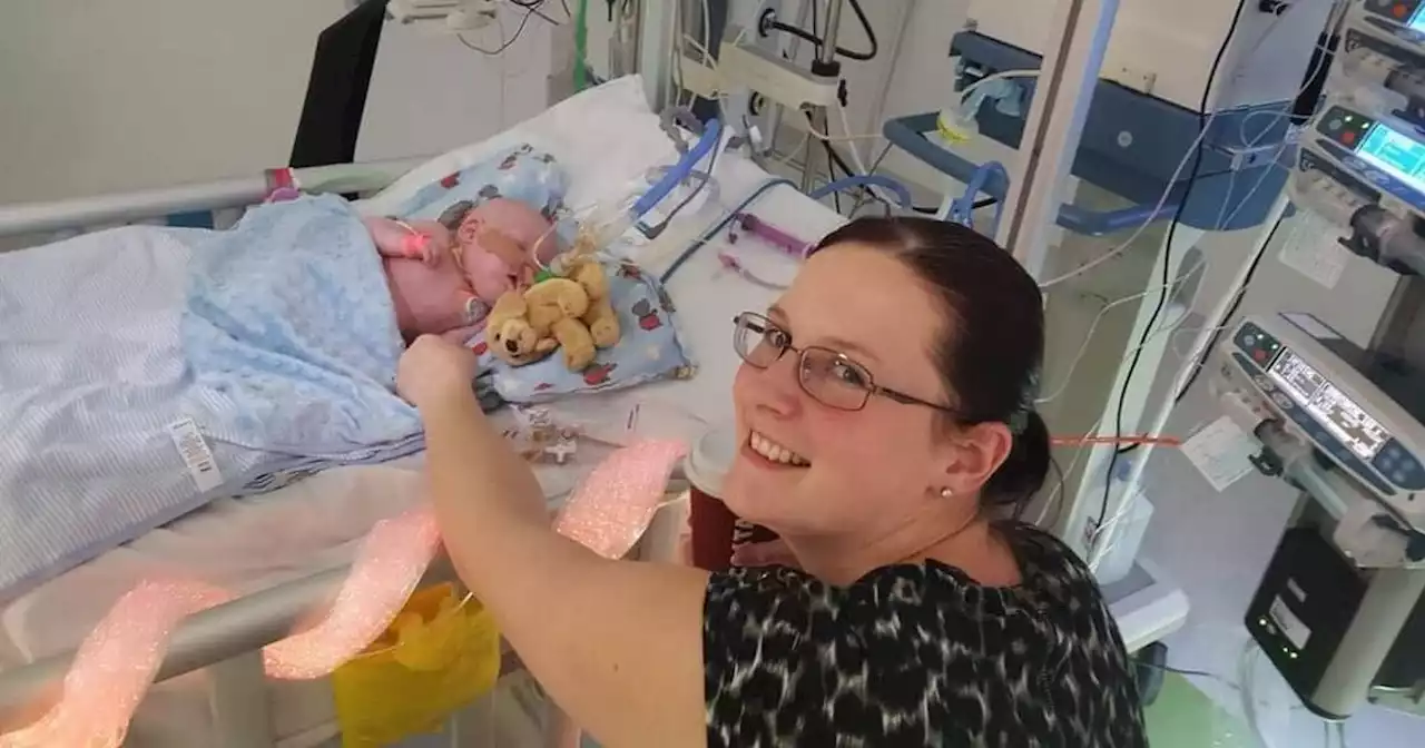 Mum knew something was wrong when newborn made grunting noise