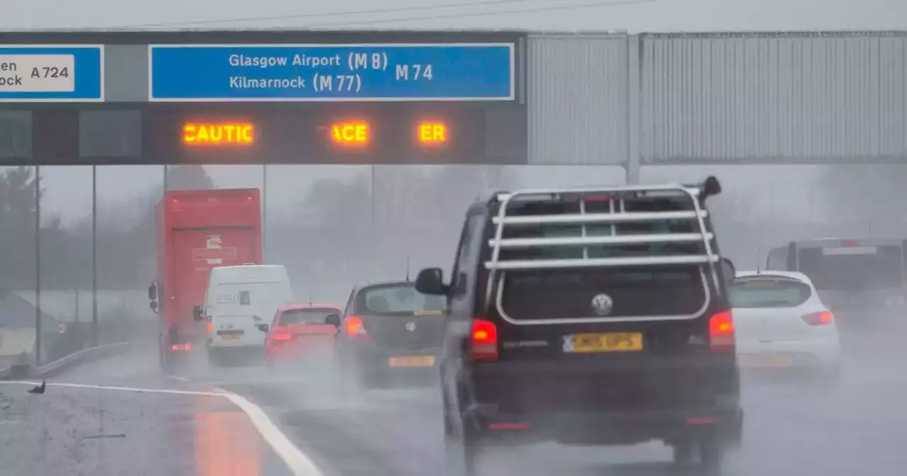 Storm Agnes warning as Glasgow police tell drivers to be prepared