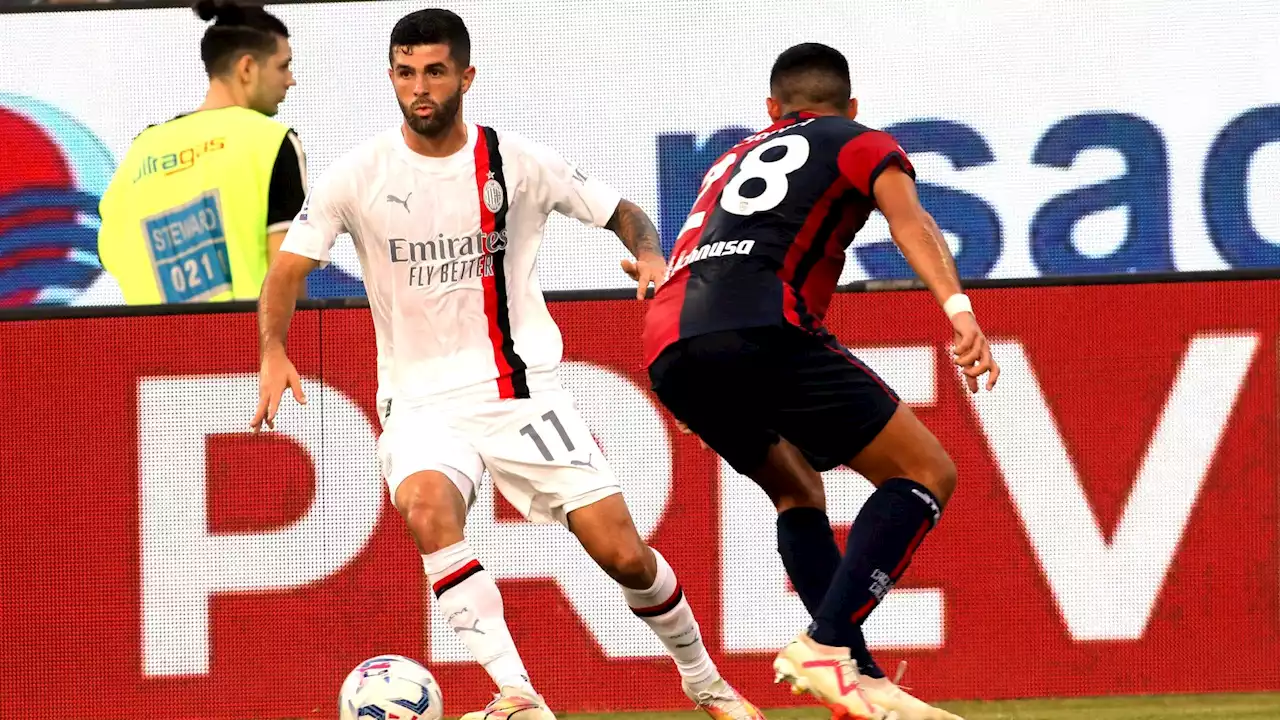 WATCH: The Chelsea link-up! USMNT star Christian Pulisic tees up ex-Blues team-mate Ruben Loftus-Cheek for pinpoint long-range piledriver for AC Milan against Cagliari