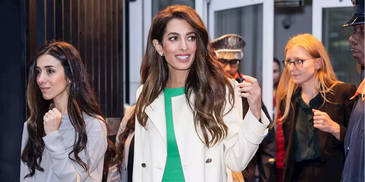 Amal Clooney’s Rainy Day Fall Outfit Is So Easy to Re-Create