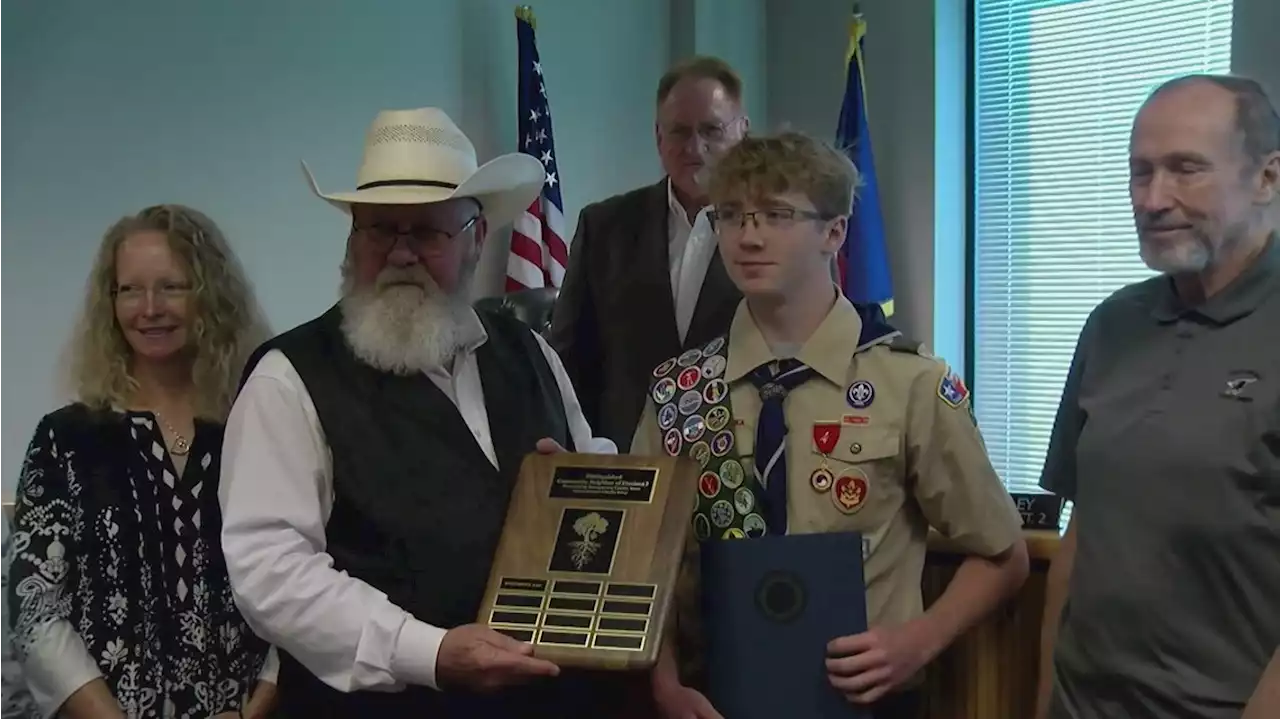 Texas Boy Scout receives first-of-its-kind honor for saving lives