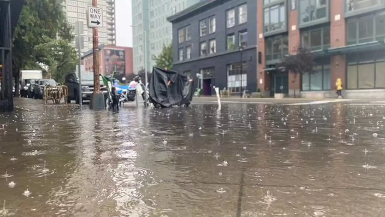 Torrential rain moves through Seattle area with windy weather on the way