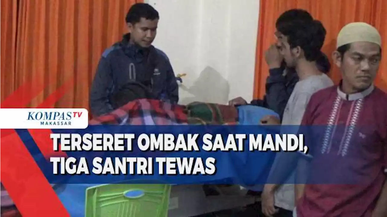 Terseret Ombak Saat Mandi, Tiga Santri Tewas