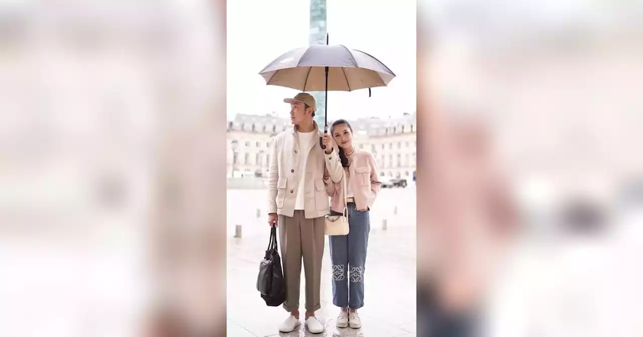 Momen Romantis 'Tom & Jerry' Sandra Dewi dan Harvey Moeis Sepayung Berdua di Paris, Begini Endingnya