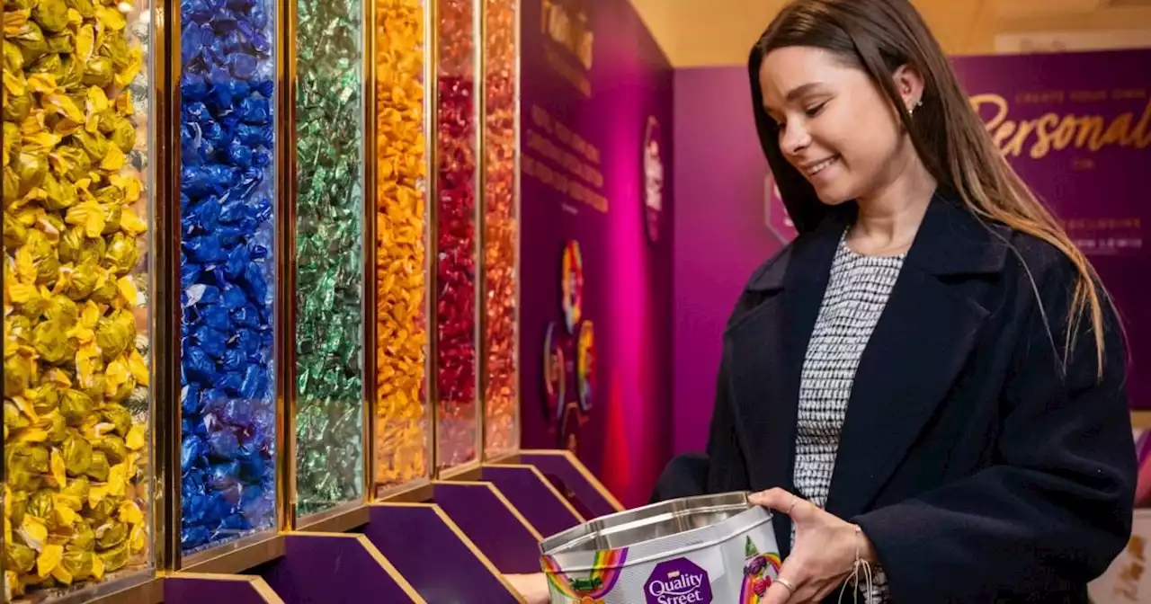 You can pick and mix your own Quality Street box at John Lewis' Christmas shop