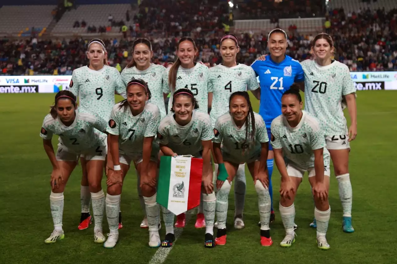 México Femenil golea 6-0 a Trinidad y Tobago en el Estadio Hidalgo