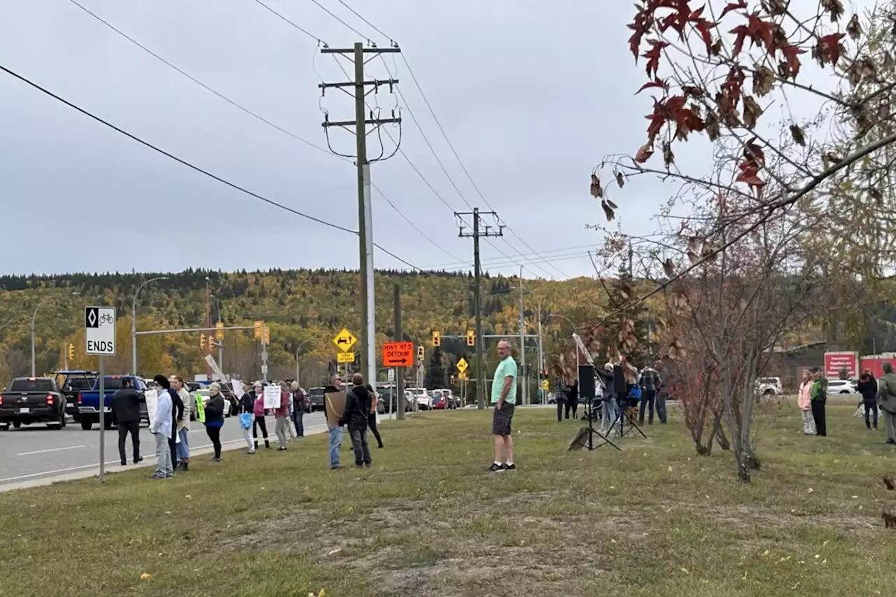 Anti-SOGI protesters picket Prince George school board meeting