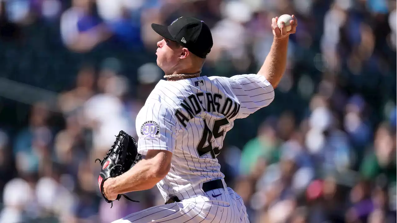 Chase Anderson, Nolan Jones lead Colorado Rockies past Los Angeles Dodgers in doubleheader opener