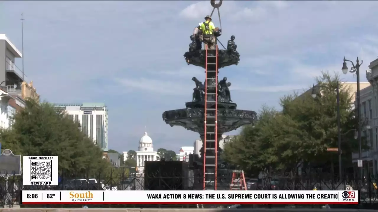 Court Square fountain returns to downtown Montgomery